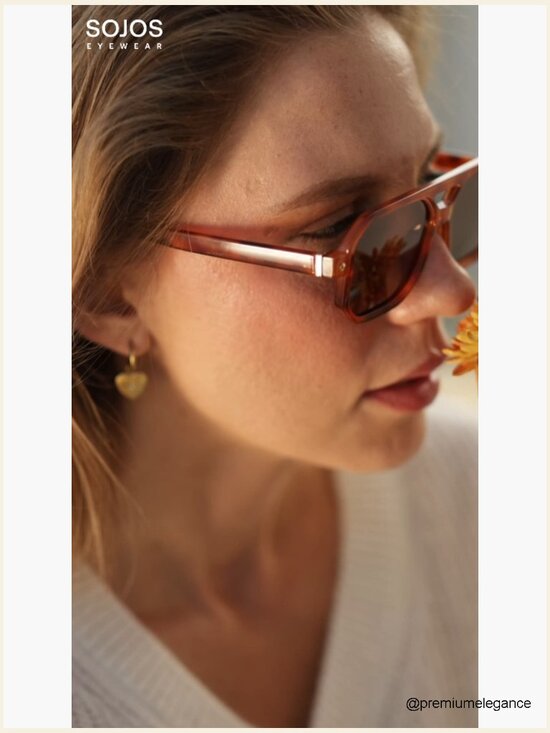 Retro Polarized Square Aviator Sunglasses UV400 Protection